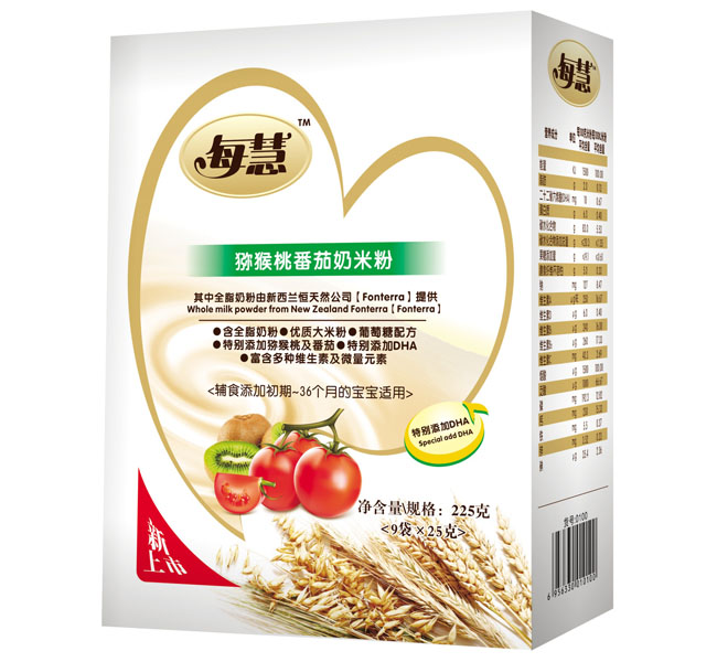 每慧猕猴桃番茄牛奶米粉225