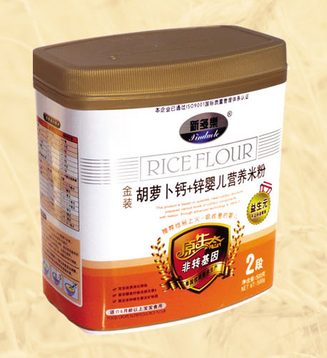 新多乐胡萝卜钙+锌婴儿营养米粉2段