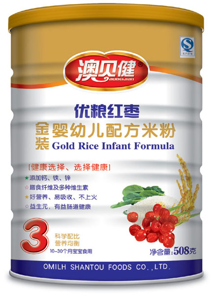 澳贝健优粮红枣配方米粉