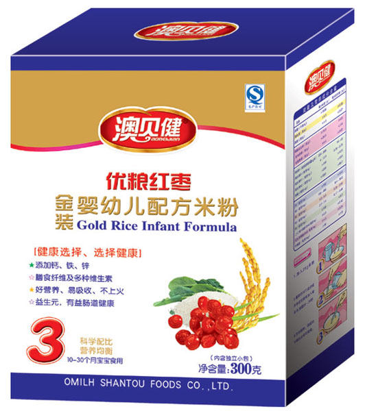 澳贝健优粮红枣配方米粉