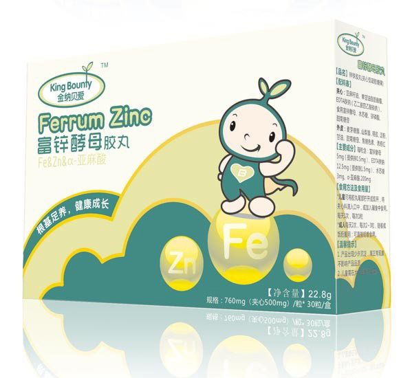 金纳贝爱富锌酵母胶丸