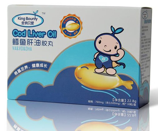 金纳贝爱鳕鱼肝油胶丸