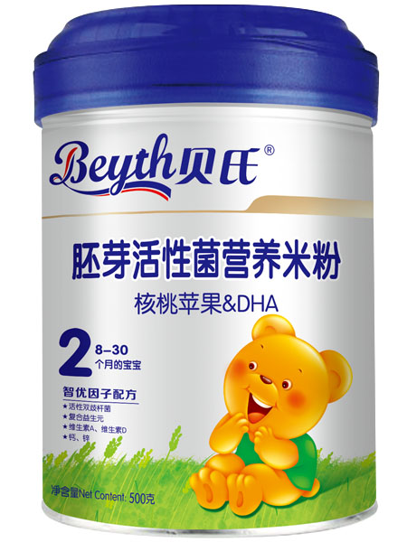 貝氏核桃蘋(píng)果&DHA胚芽活性菌米粉500g