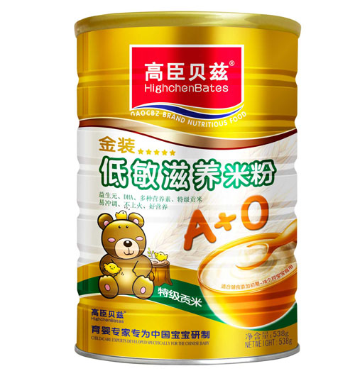 高臣貝茲金裝低敏滋養米粉538g