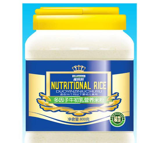 维妈妈桶装多因子牛初乳营养米粉
