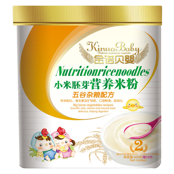 金諾貝嬰五谷雜糧配方小米胚芽營(yíng)養米粉