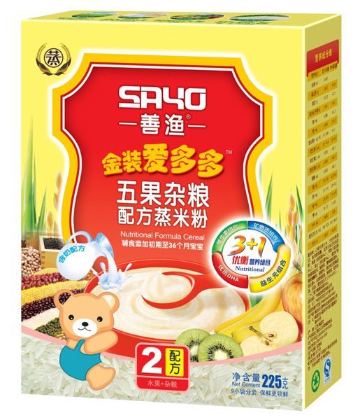 善渔金装爱多多五果杂粮配方蒸米粉