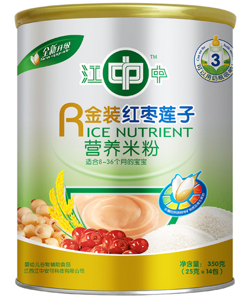 江中红枣莲子听装营养米粉