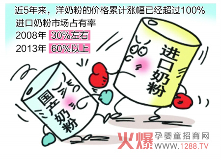 洋奶粉遭调查 破除洋垄断有待国产好奶粉-行