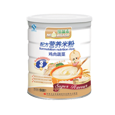 纽加素3段鸡肉蔬菜菜营养米粉