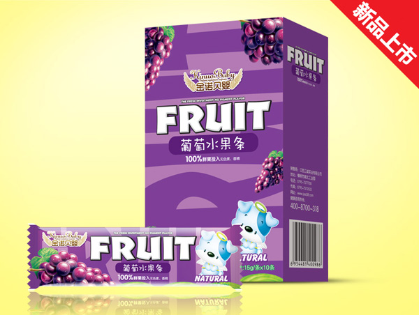 金诺贝婴葡萄水果条盒装