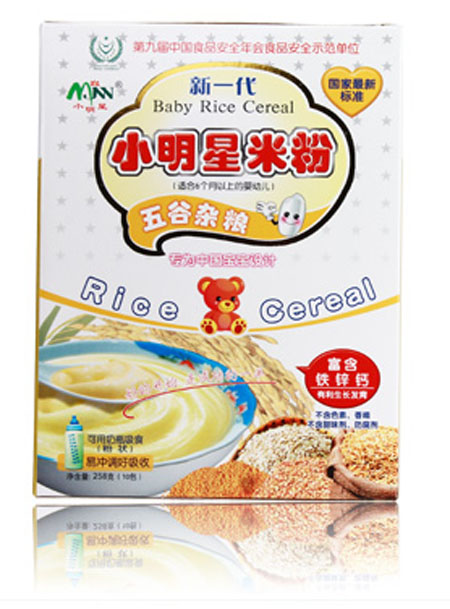 小明星五谷杂粮婴儿米粉
