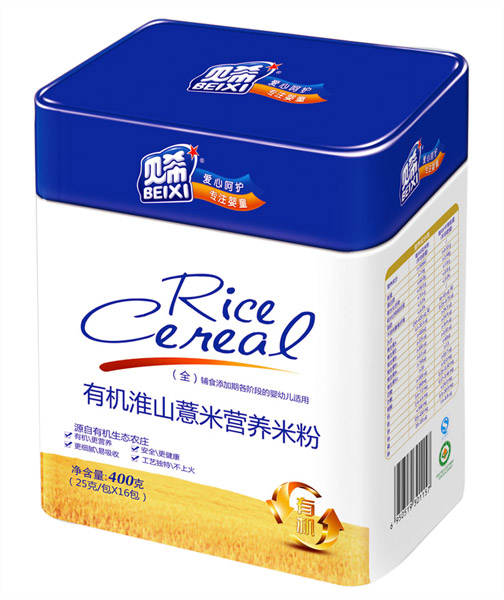 贝希有机淮山薏米营养米粉听装
