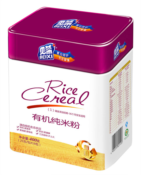 贝希有机纯米粉听装