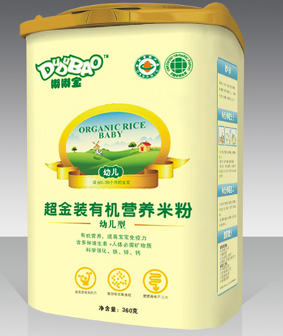 嘟嘟宝幼儿型超金装有机营养米粉|香港康美健