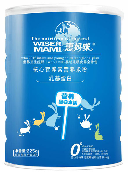 惠媽咪乳基蛋白核心營(yíng)養素營(yíng)養米粉225g