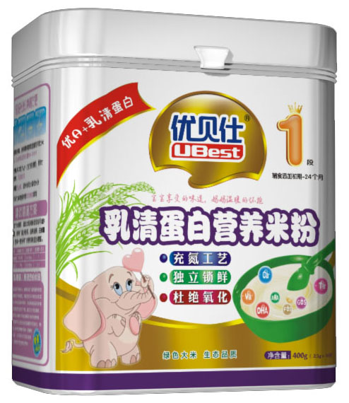優(yōu)貝仕乳清蛋白營養(yǎng)米粉1段