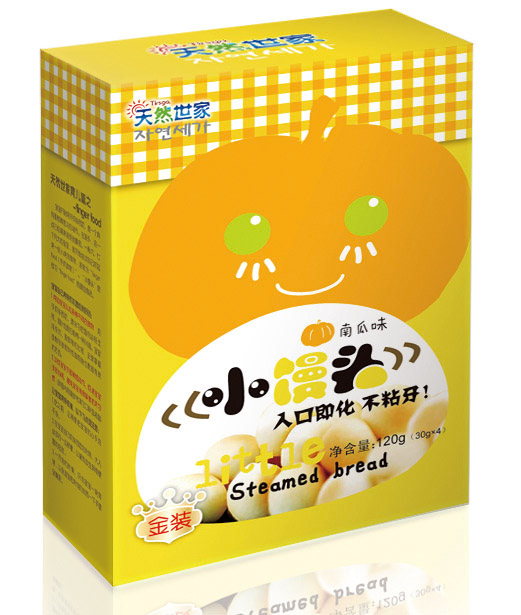 天然世家南瓜味小馒头120g|沈阳诺达医学科技