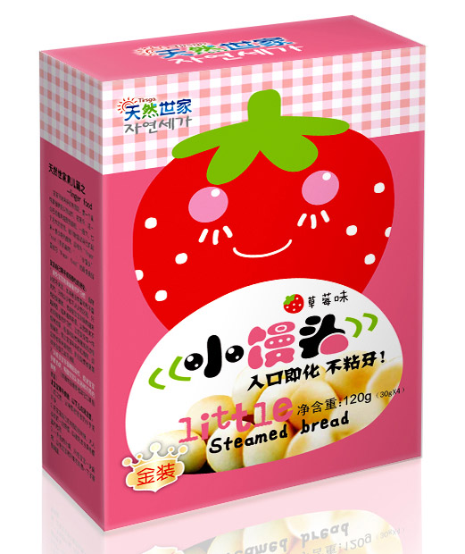 天然世家草莓味小馒头120g|沈阳诺达医学科技