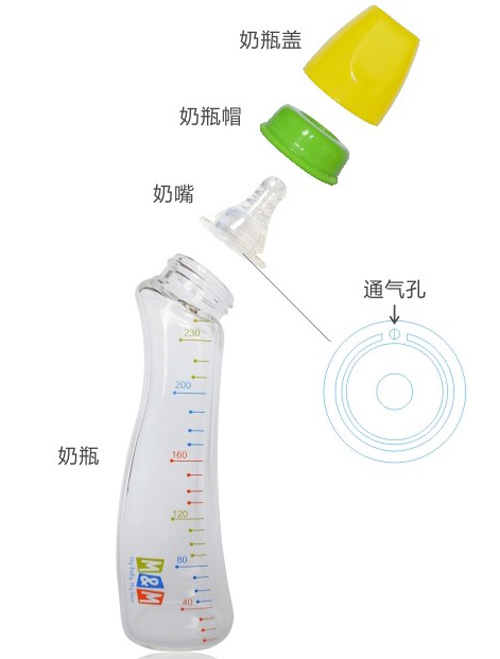 M&M防呛奶高朋硅玻璃奶瓶-火爆孕婴童招商网