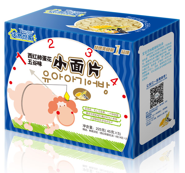 天然世家西红柿蛋花五谷味小面片