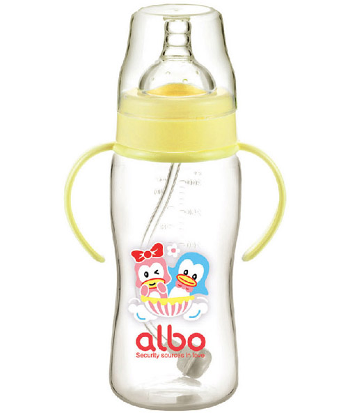 爱乐宝PP自动奶瓶300ml黄色