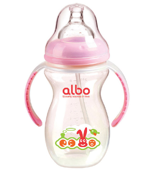 爱乐宝PP葫芦自动奶瓶270ml粉色