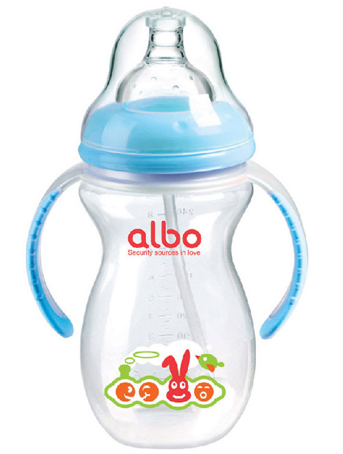 爱乐宝PP葫芦自动奶瓶270ml蓝色