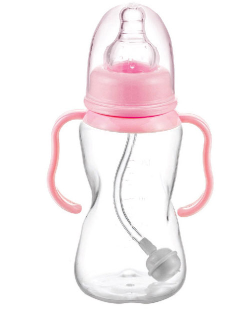 爱乐宝标口PP自动奶瓶150ml粉色