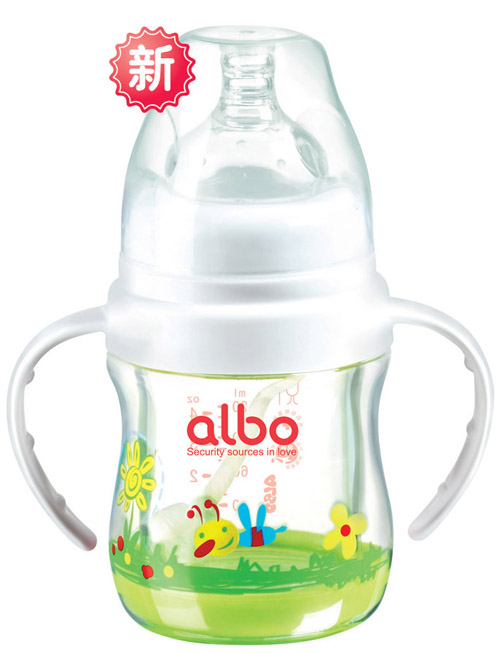 爱乐宝安全自动玻璃奶瓶白色120ml-火爆孕婴童