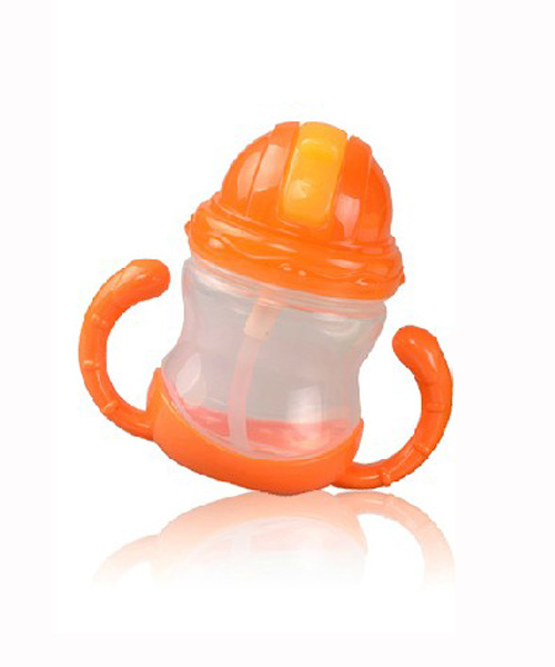 U亲B357宽口PP抗菌奶瓶红色