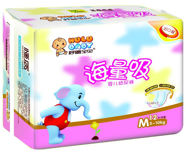 呼嚕寶貝海量吸嬰兒紙尿褲M(mǎn)12