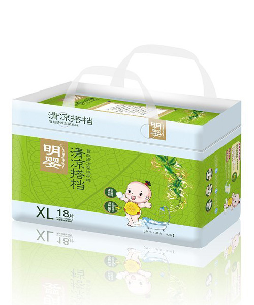 明婴清凉搭档本草尿裤XL