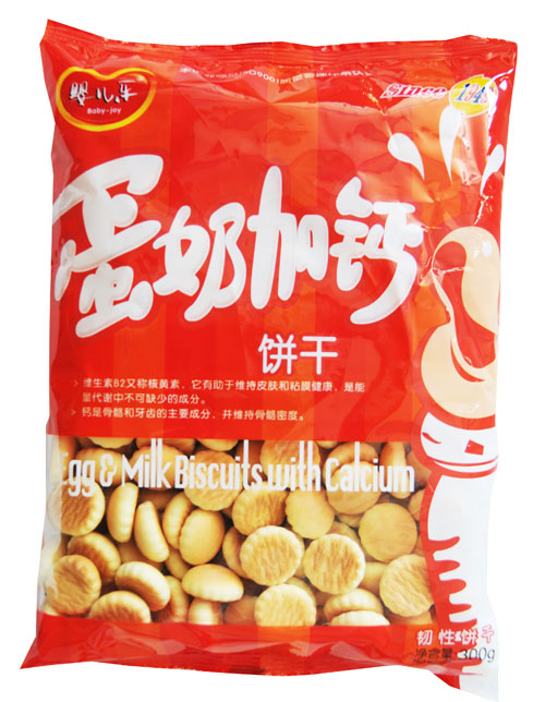婴儿乐蛋奶加钙饼干300g