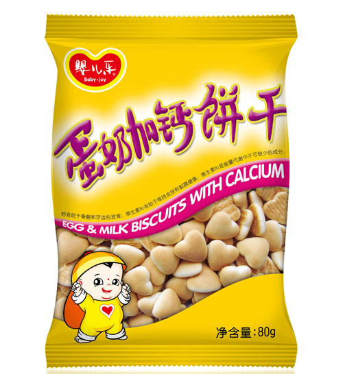 婴儿乐蛋奶加钙饼干80G
