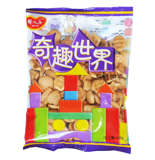 婴儿乐奇趣世界几何图形饼干