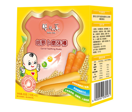 婴儿乐胡萝卜磨牙棒60g