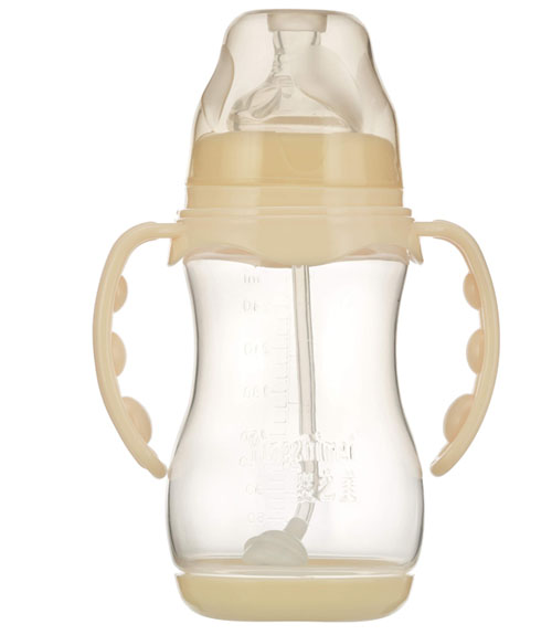 Ӥ֮������˫���Զ�Բ��PP��ƿ����300ML���ɫ