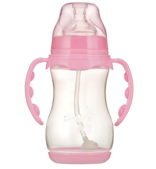 Ӥ֮������˫���Զ�Բ��PP��ƿ����300ML��ɫ