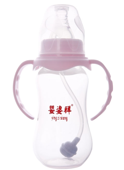 嬰姿祥標口雙耳自動(dòng)圓弧奶瓶180ML