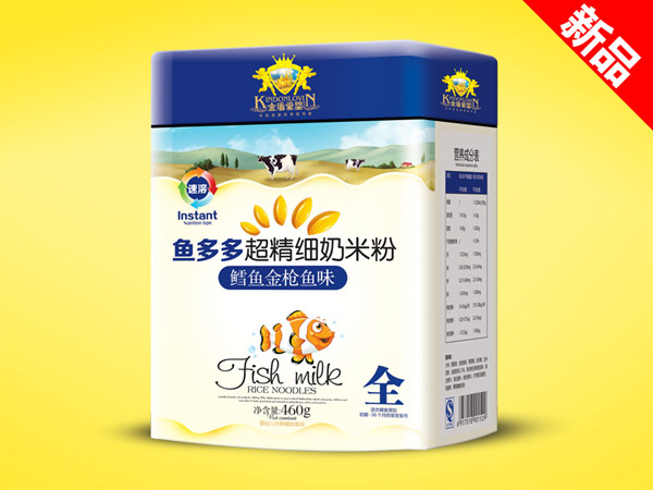 金盾愛(ài)嬰鱈魚(yú)金槍魚(yú)超精細奶米粉聽(tīng)裝