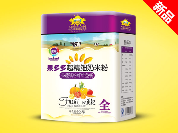 金盾愛(ài)嬰果蔬繽紛纖維益暢超精細奶米粉聽(tīng)裝