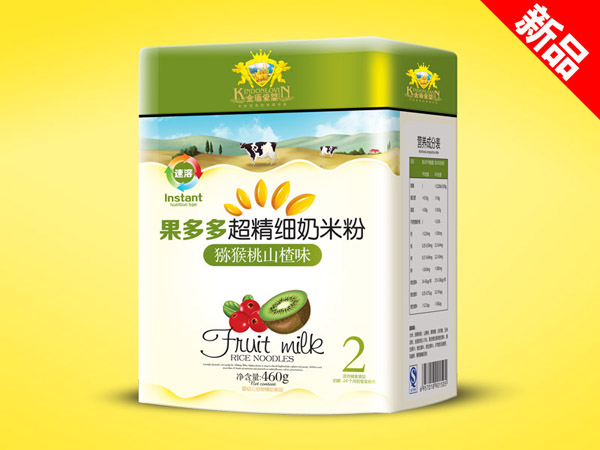 金盾愛(ài)嬰獼猴桃山楂超精細奶米粉聽(tīng)裝