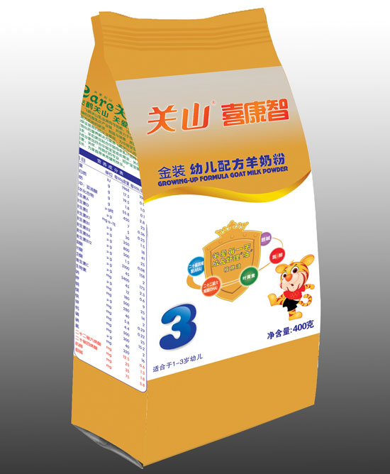 喜康智金装幼儿配方羊奶粉400克袋装