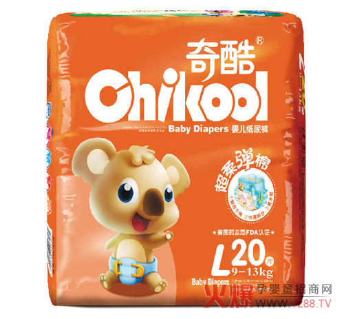 奇酷婴儿纸尿裤 中国的国际品牌-产品资讯|火爆