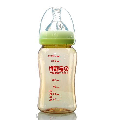 优冠宝贝PPSU奶瓶240ml绿色