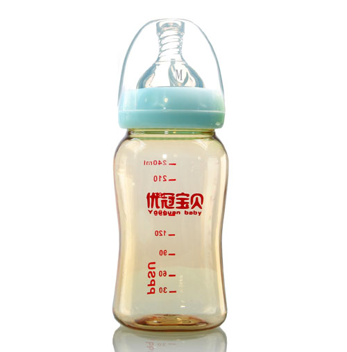 优冠宝贝PPSU奶瓶240ml蓝色