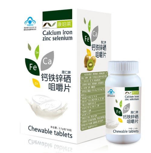 康珀莱晟仁牌钙铁锌硒咀嚼片(原味)