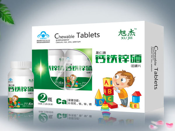 旭杰钙铁锌硒咀嚼片-儿童型