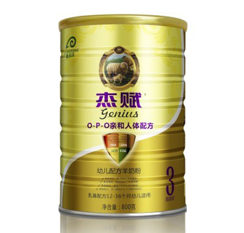 杰赋幼儿配方羊奶粉黄金钻3段800g